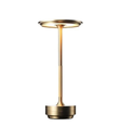 Opladelig LED bordlampe, Guld, touch dæmpbar