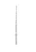 Bertlede mast 6m for nedgravning uden boring. Bundrør Ø 114 mm top Ø 60 mm.