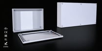 Klemkasse KT 600Bx300Hx120D med hængslet låg IP66 NEMA 4 RAL 7035