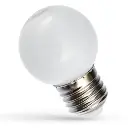 Spectrum 1W LED dekorationspære - Hvid, G45, E27 (230V, 40lm, RA80)