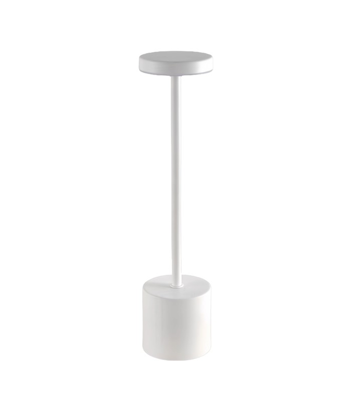 Opladelig LED bordlampe CCT touch dæmpbar Hvid