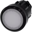 Lystrykknap 22 mm rund plastik hvid flad