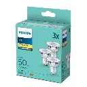 Philips LED 4,6W (50W) GU10 2700K 355lm 3-pak