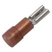 Isol. ABIKO spademuffe KA1503FLS5-PB 0,5-1,5mm2 2,8x0,5 Rød