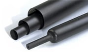 Mellemvægget  krympeflex med lim RGM 33/8 mm Sort 1,2 m