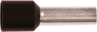 Isoleret ABIKO terminalrør KA6-12ETW 6mm2 L12 Sort