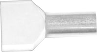 Isoleret ABIKO TWIN-terminalrør KA10-14ETW2 2x10mm2 L14 Beige