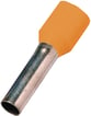 Isoleret dobbelt terminalrør orange 2x0,5mm2 L=8mm