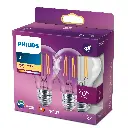 Philips LED 4,3W (40W) E27 2700K 470lm 2-pak