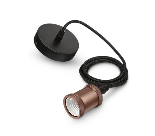 Philips LED Pendel E27 (Max 40W) Rosaguld