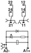 Relæmodul RIF-1-RPT-LDP-24DC/2x21