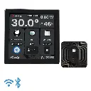 Shelly Wall Display Black + BLU H&T Black - WiFi touch skærm