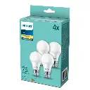 Philips LED 10W (75W) E27 2700K 1055lm Mat 4-pak