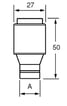 Sikring DZ3 63A kobber GL/GG