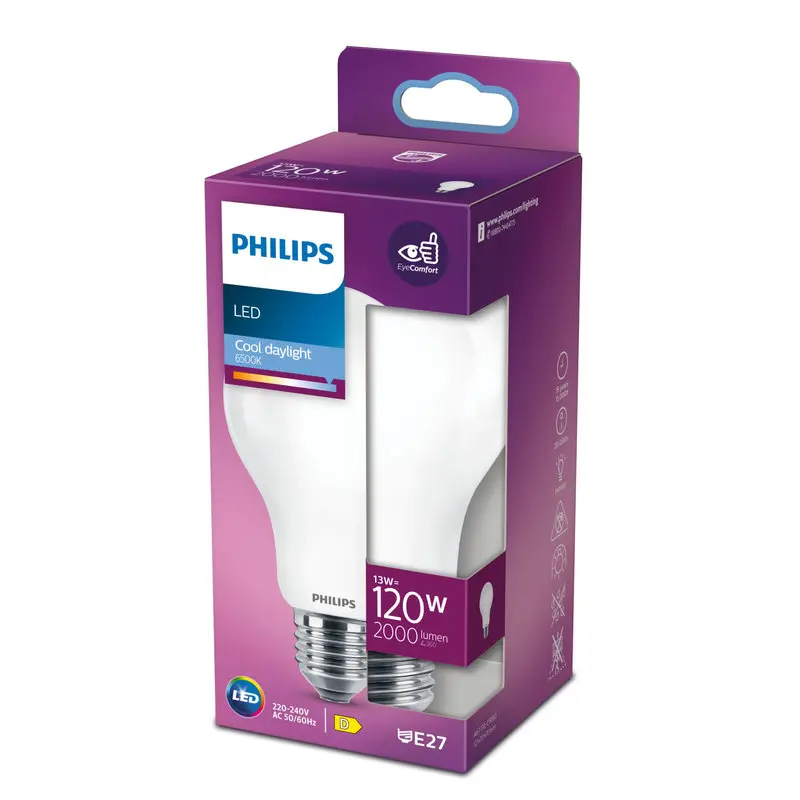 Philips LED 13W (120W) E27 6500K 2000lm Mat