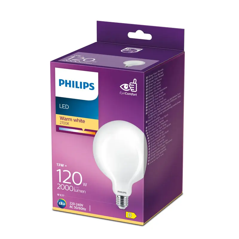 Philips LED 13W (120W) E27 2700K 2000lm Globe Mat