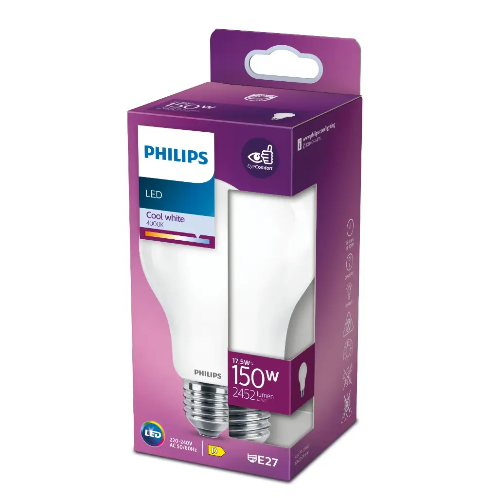 Philips LED 17,5W (150W) E27 4000K 2452lm Mat
