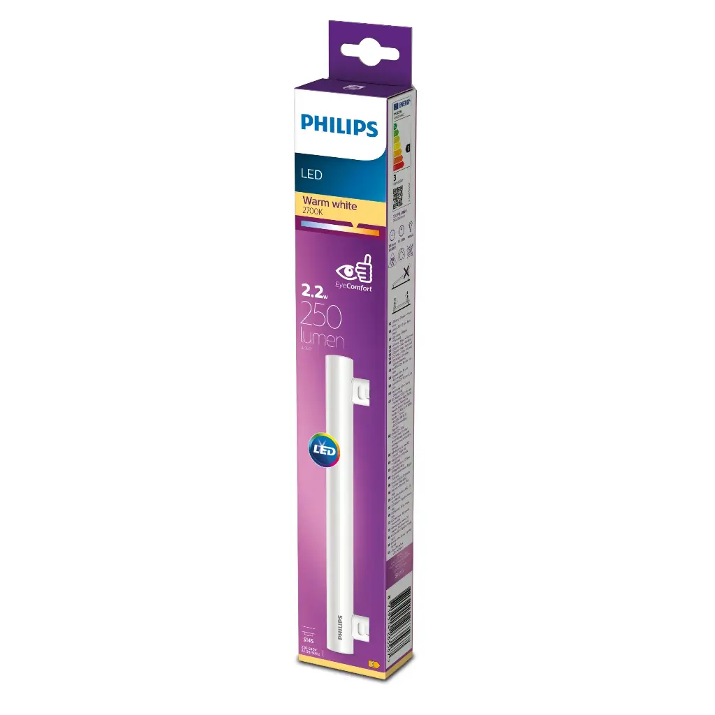 PHILIPS LED 2,2W S14s 2700K 250lm 30cm 140°