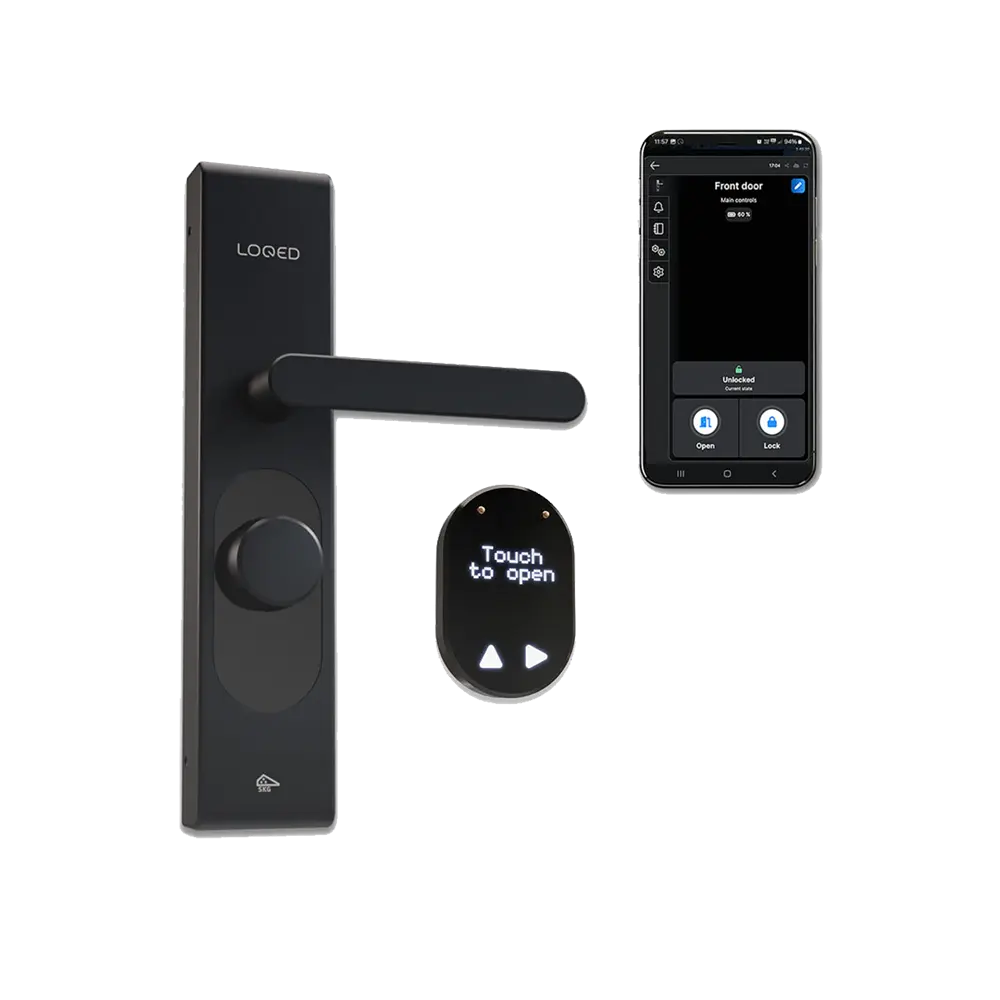 Shelly LOQED Touch Smart Lock Black Edition - Smart dørlås