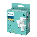Philips LED 4,7W (50W) GU10 2700K 380lm 3-pak