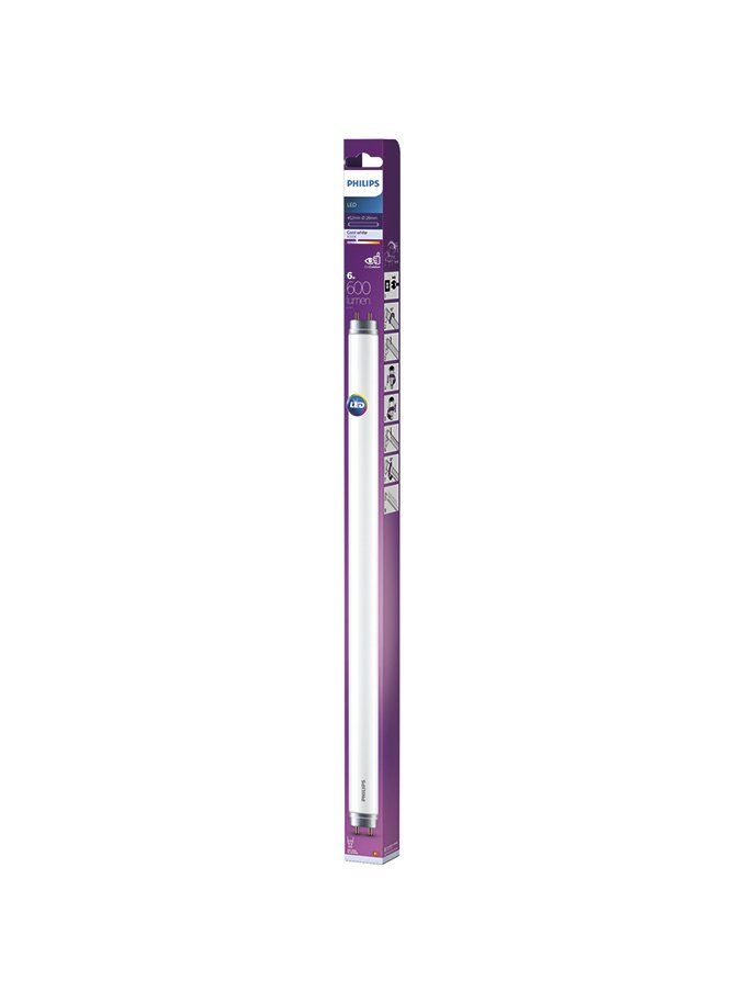 PHILIPS LED 6W (15W) T8 4000K 600lm 240° 45,2cm