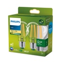 Philips LED 4W (60W) E27 2700K 840lm 2-pak