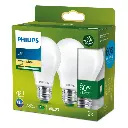 Philips LED 5W (60W) E27 2700K 840lm Mat 2-pak