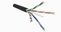 Datakabel U/UTP B305 GigaREACH XL AWG21 KAT6 305m LSZH sort Systimax Udendørs