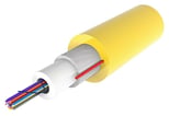 Fiberkabel Uni loose tube 24XOS2 TeraSPEED inden-/udendørs Dca gul Afmål