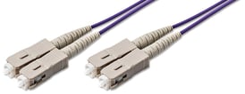 Patchkabel 50/125 OM4 7m Duplex SC/PC-SC/PC 2mm Lilla
