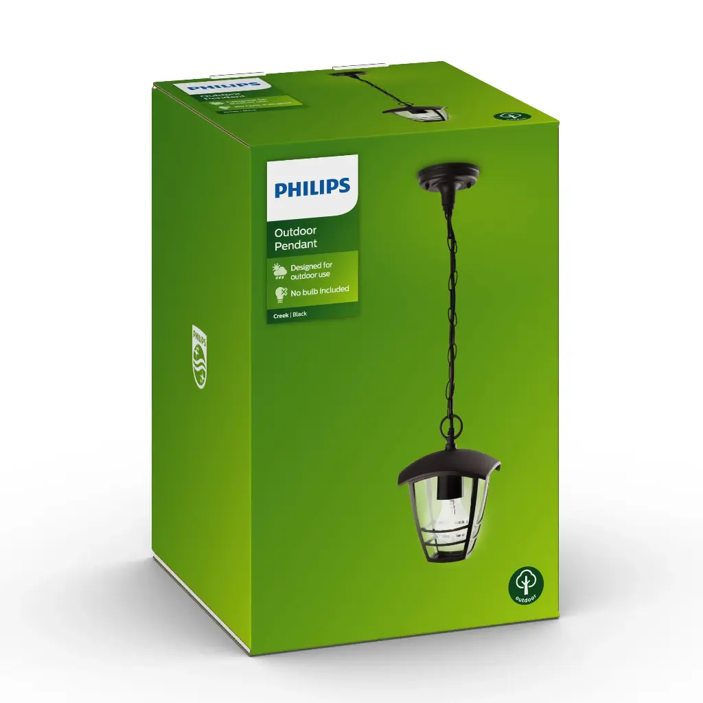 Creek Pendant Ceiling black 1x60W 230V