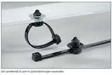 Kabelbinder T30RFT med fod sort