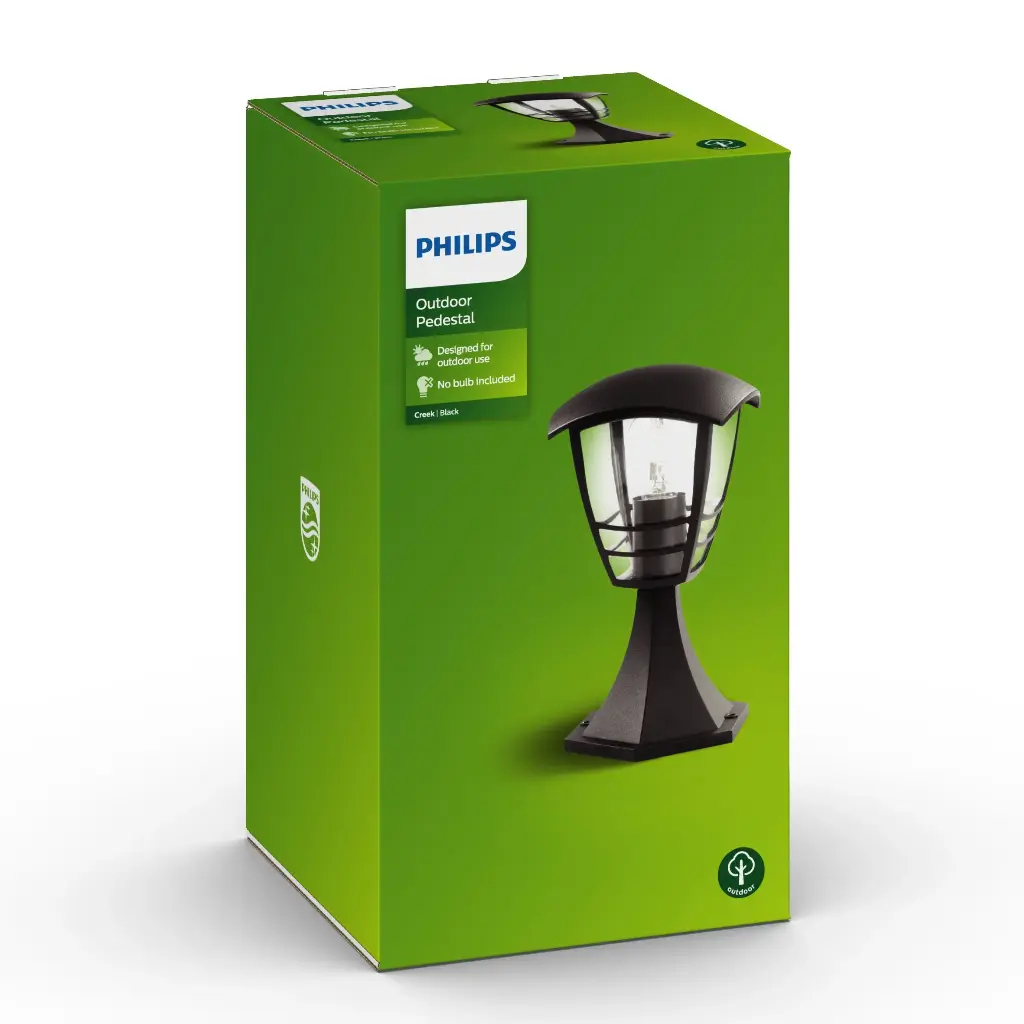 Creek pedestal black 1x60W 230V
