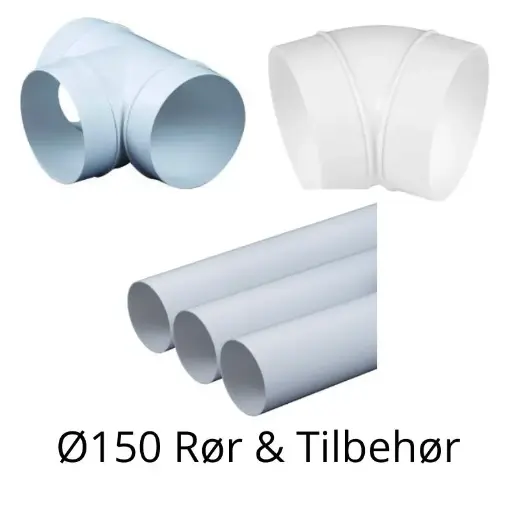 El materiel / Ventilation / Ventilationskanal/rør / Rør Ø150 mm