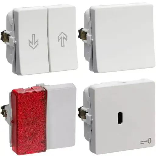 Lauritz Knudsen / LK. Fuga / LK Fuga Lysegrå / LK Fuga Afbrydere LG