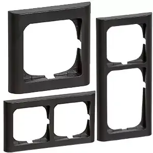 Lauritz Knudsen / LK. Fuga / LK Fuga Koksgrå / LK Fuga Rammer Koksgrå / LK Fuga Softline 63 rammer - koksgrå