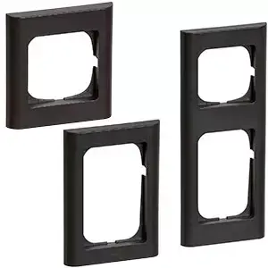 Lauritz Knudsen / LK. Fuga / LK Fuga Koksgrå / LK Fuga Rammer Koksgrå / LK Fuga Softline 68 rammer - koksgrå