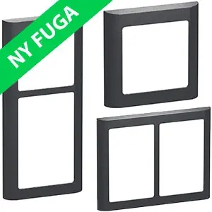 Lauritz Knudsen / LK. Fuga / LK Fuga Koksgrå / LK Fuga Rammer Koksgrå / LK Fuga SOFT 63 rammer - koksgrå