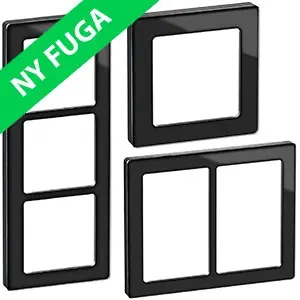 Lauritz Knudsen / LK. Fuga / LK Fuga Koksgrå / LK Fuga Rammer Koksgrå / LK Fuga PURE 66 glas rammer - koksgrå