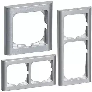 Lauritz Knudsen / LK. Fuga / LK Fuga stålmetallic rammer / LK Fuga Softline 63 rammer - stålmetallic