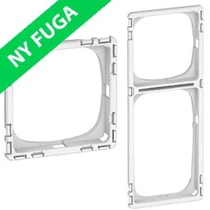 Lauritz Knudsen / LK. Fuga / LK Fuga stålmetallic rammer / LK Fuga SLIM monteringsrammer ME