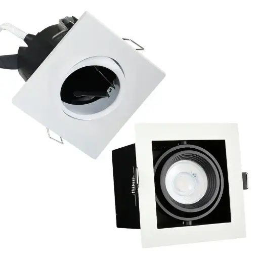 Belysning / Spots / Spots i Hvid, Firkantet