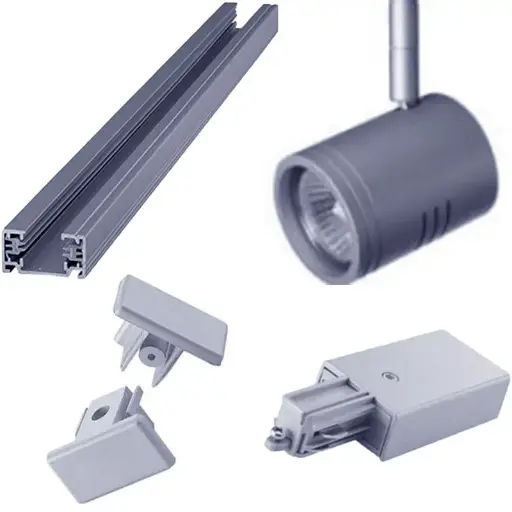 Belysning / Lysskinner / Lysskinner Square 1 faset alu