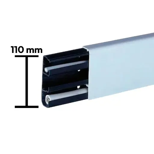 Kabler, Rør & Kanaler / Kanal / Fodpanel - REHAU / Fodpanel REHAU 20 / 110 og tilbehør