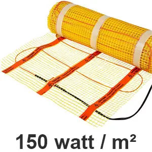 EL Varme / Elgulvvarme / Heatcom / Gulvvarmemåtter, 150 Watt / m²