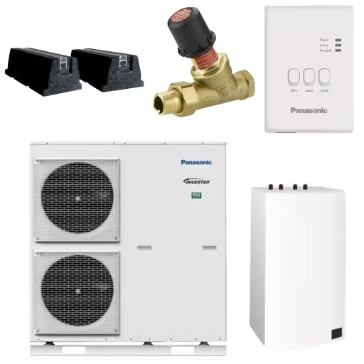 Hus og have / Varmepumper / Luft til vand - Uden buffertank / Brug eksisterende varmtvandsbeholder uden buffer