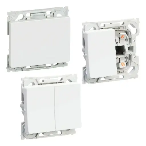 Lauritz Knudsen / LK. Opus / Indvendig Hvid / LK. Opus 66 Afbrydere HV