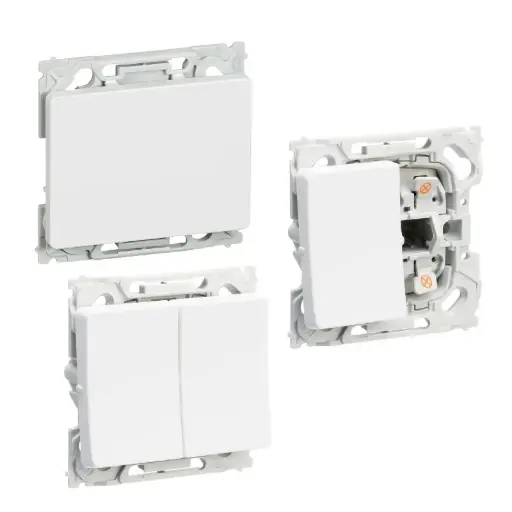 Lauritz Knudsen / LK. Opus / Indvendig Lysegrå / LK. Opus 66 Afbrydere LG