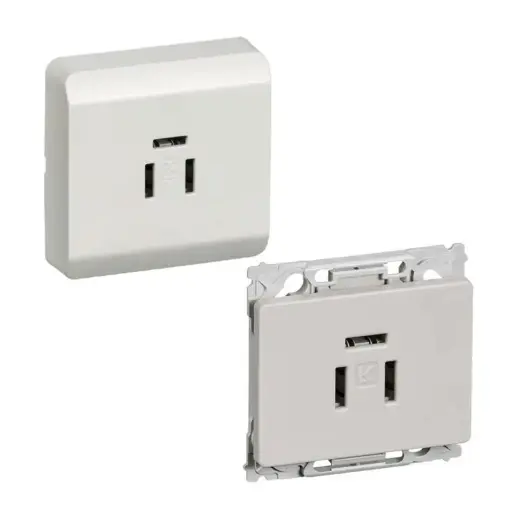 Lauritz Knudsen / LK. Opus / Indvendig Lysegrå / LK. Opus 66 Telefonstik LG