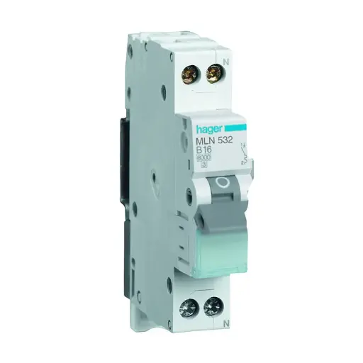 Tavlemateriale / HPFI & Automatsikringer / Automatsikring 16A / Automatsikring 16A 1P+N